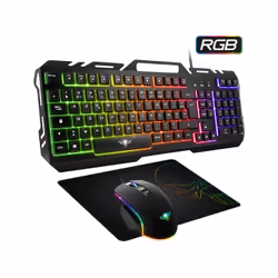 Spirit of Gamer PRO MK5 clavier Souris incluse USB AZERTY Français Noir