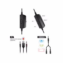 Spirit of Gamer PRO MKH5 clavier Souris incluse USB AZERTY Français Noir - Vue supplémentaire 7