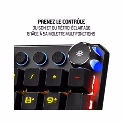 Spirit of Gamer XPERT-K400 clavier USB AZERTY Français Noir - Vue supplémentaire 4