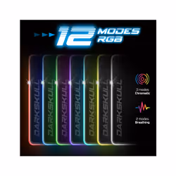 Spirit of Gamer Darkskull Hub RGB - XXXL Tapis de souris de jeu Noir - Vue supplémentaire 3