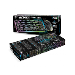 Spirit of Gamer CLS-MK600SBK clavier Souris incluse USB AZERTY Anglais Noir