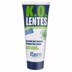 Item Dermatologie KO Lentes Baume Décolleur et Répulsif décolle les lentes mortes et éloigne les poux grâce à son complexe ex ...