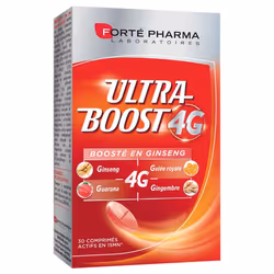 Forté Pharma Ultra-Boost 4G 30 Comprimés est un complément alimentaire qui va vous permettre de vous donner à 100% toute la j ...
