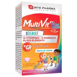 Forté Pharma MultiVit'Kids Défenses 30 Comprimés à Croquer