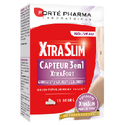Forté Pharma XtraSlim Capteur 3 en 1 XtraFort 60 Gélules
