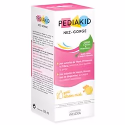 INELDEAPédiakid Nez Gorge Aux extraits de thym, primevère et tilleul reconnus pour apaiser la gorgeAux extraits de mauve, sur ...