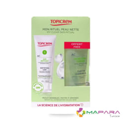 Topicrem AC Soin Matifiant 40 ml + Gel Nettoyant Purifiant 75 ml Offert