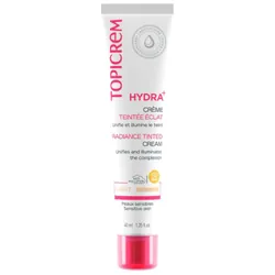 Topicrem HYDRA+ Crème Teintée Éclat SPF50 40 ml - Teinte : Claire