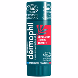 Dermophil Indien Réparation Lèvres Abîmées Bio Stick 4 g est un baume qui apaise les lèvres abîmées.
À base d'extraits de Pin ...