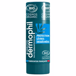Dermophil Indien Protection Lèvres Desséchées Bio Stick 4 g est un baume qui hydrate, protège et nourrit les lèvres au quotid ...