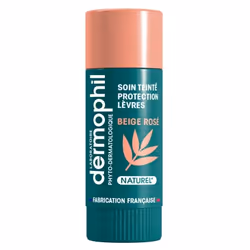 Dermophil Indien Soin Teinté Protection Lèvres 4 g - Teinte : Beige Rosé est un soin hydratant et protecteur des lèvres au qu ...