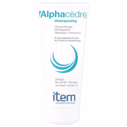 Item Dermatologie Alphacèdre Shampoing Cheveux Très Gras 200 ml est recommandé pour les cheveux très gras et lors de démangea ...