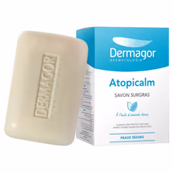 Dermagor Atopicalm Savon Surgras Peaux Sèches 150 g est un savon doux pour la peau, délicatement parfumé et à la formule uniq ...