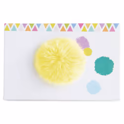 Doudou et Compagnie Peluche Bébé Coucou Doudou Lapin 20 Cm Jaune Tendre - Vue supplémentaire 2