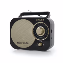 Muse M-055 RB, Portable, Analogique, FM, MW, 88 - 108 MHz, Noir, Or, Monochromatique