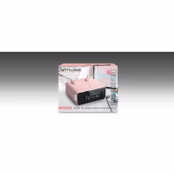 Muse M-17CPK Radio portable Horloge Analogique et numérique Rose