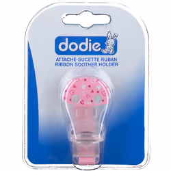 Dodie Attache-Sucette Ruban - Modèle : Coeurs Rose est un attache sucette en silicone ultra souple qui est adapté à tous les  ...