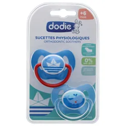 Dodie 2 Sucettes Physiologiques +6m P45