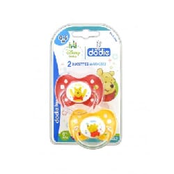 Dodie Disney 2 Sucettes Silicone 0-6 Mois Winnie