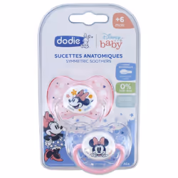Dodie Disney Baby 2 Sucettes Anatomiques Silicone 6 Mois et + - Modèle : Minnie est un lot de sucettes conçues pour répondre ...