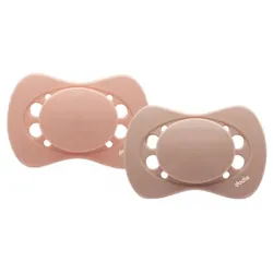 Dodie 2 Sucettes Anatomiques Éco-Conçues 18 Mois et + - Couleur : Taupe