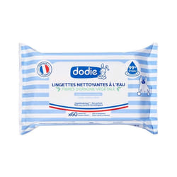 DODIE Lingettes Nettoyantes Bébé à l'eau 3en1 x60