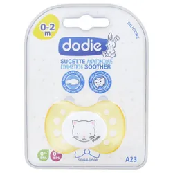 Dodie Sucette Anatomique Silicone 0-2 Mois N°A23