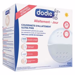 Dodie Coussinets d'Allaitement Ultra-Fins Jour 30 Coussinets ont été développés pour absorber les pertes de lait pendant la j ...