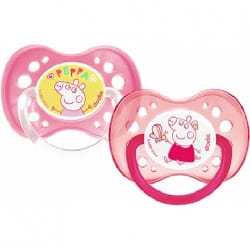 Dodie Peppa Pig 2 Sucettes Anatomiques +18m A80