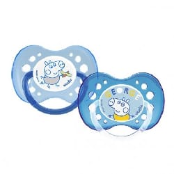 Dodie Peppa Pig 2 Sucettes Anatomiques +18m A81
