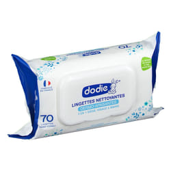 Dodie Lingettes Nettoyantes Douceur 3en1 x70