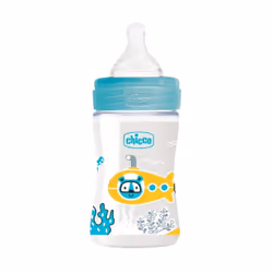Dodie Biberon Sensation+ 270 ml Débit 2 0-6 Mois - Modèle : Mongolfière est un biberon qui possède une tétine plate anti-coli ...