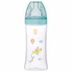 Dodie Biberon Sensation+ 330 ml Débit 3 6 Mois et + - Modèle : Air est un biberon qui possède une tétine plate anti-colique r ...