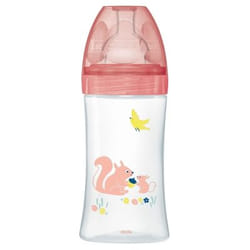 Dodie Biberon Sensation+ 270 ml Débit 2 0-6 Mois - Modèle : Beige Écureuil