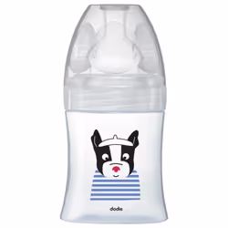 Dodie Biberon Verre Sensation+ 150 ml Débit 1 0-6 Mois est un biberon qui possède une tétine plate anti-colique reproduisant  ...