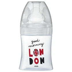 Dodie Biberon Anti-Colique Verre Tétine Plate Débit 1 London 150ml