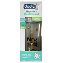 Dodie Sensation+ Biberon Verre Débit 2 New-York 270ml