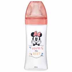 Dodie Disney Baby Biberon Anti-Colique Tétine Ronde 3 Vitesses 330 ml 6 Mois et + - Modèle : Minnie est un biberon doté d'une ...