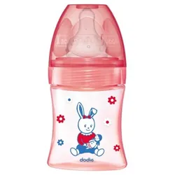 Dodie Biberon Initiation+ 150 ml Débit 1 0-6 Mois - Couleur : Rose