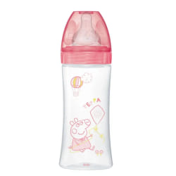 Dodie Peppa Pig Biberon Initiation+ 330 ml Débit 3 6 Mois et + - Modèle : Peppa