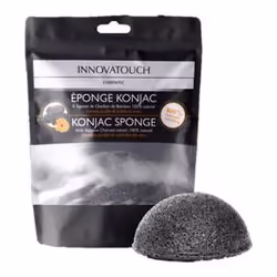 Innovatouch Éponge Konjac À l'Extrait de Charbon de Bambou permet de nettoyer efficacement la peau en profondeur et de l'exfo ...