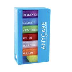 Pillulier Anycare Semainier Bleu