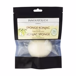 Innovatouch Éponge Konjac Neutre permet de nettoyer la peau en profondeur et de l'exfolier en douceur.