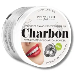 Innovatouch Poudre de blanchiment dentaire au charbon coco 50 g