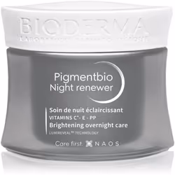 Des taches pigmentaires couvrent petit-à-petit votre visage ? Débarrassez-vous en une fois pour toute. Essayez la crème de nuit anti-taches brunes Bioderma Pigmentbio Night Renewer. Non seulement il éclaircit les taches pigmentaires