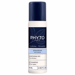 Phyto Douceur Shampoing Sec 75 ml est un shampoing sec au prébiotique.