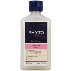 Le Shampooing Hydratation Boucles de Phyto nettoie en douceur et hydrate les cheveux ondulés et bouclés.