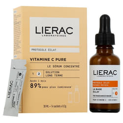 Lierac Vitamine C Pure Le Sérum Concentré 30 ml + 14 Sachets 0,2 g