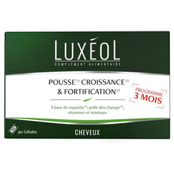 Luxéol Cheveux Pousse, Croissance & Fortification 3 mois 3x30 gélules