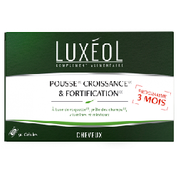 Luxéol Cheveux Pousse, Croissance & Fortification 3 mois 3x30 gélules